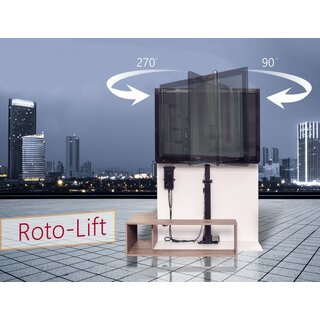 TV Lift hhenverstellbar und drehbar bis 65, PREMIUM-K2-RotoLift
